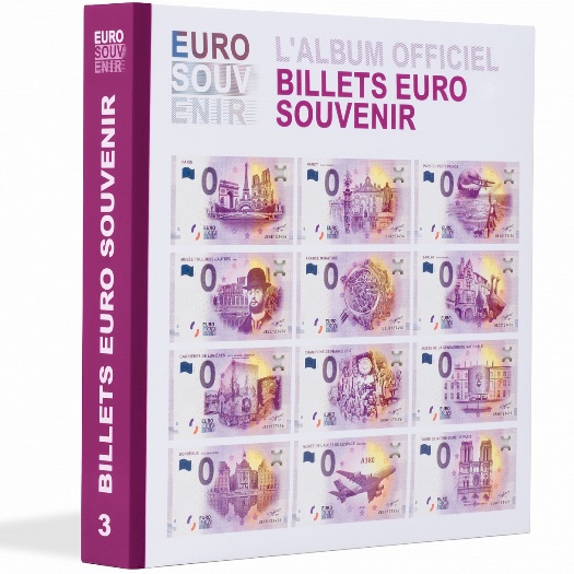 Album Ilustrovaný "0 Euro Souvenir banknotes" Francúzsko, diel 3 (ALBBT2/3)