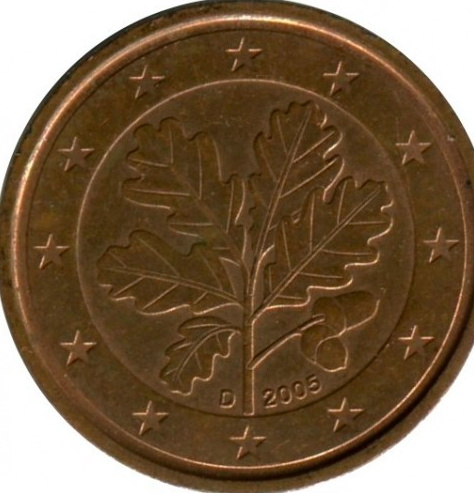 2 cent 2004 Nemecko ob.UNC A