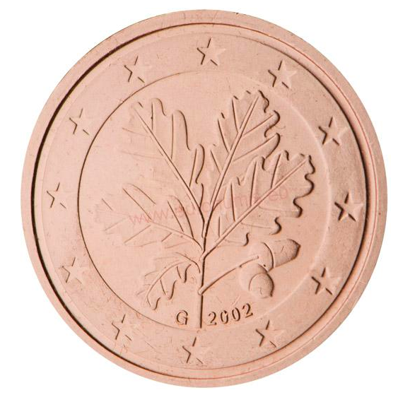 2 cent 2002 Nemecko ob.UNC G