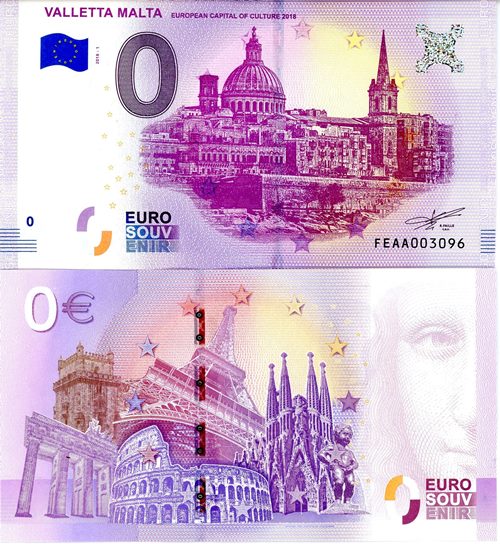 0 euro suvenír 2018/1 Malta UNC Valletta Malta 