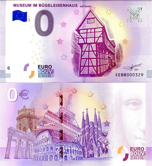 0 euro suvenír 2018/1 Nemecko UN Museum Im Bugeleisenhaus