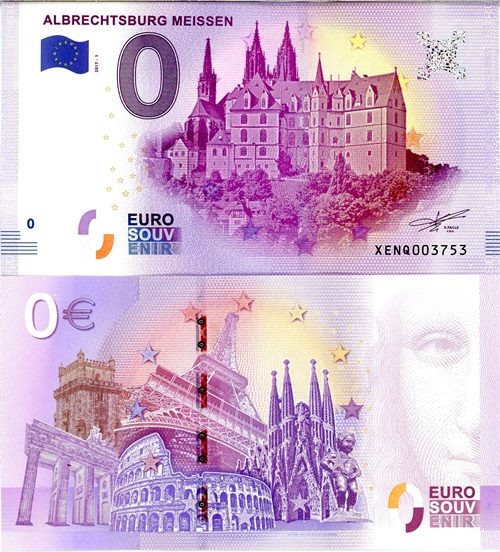0 euro suvenír 2017/1 Nemecko UNC Albrechtsburg Meissen