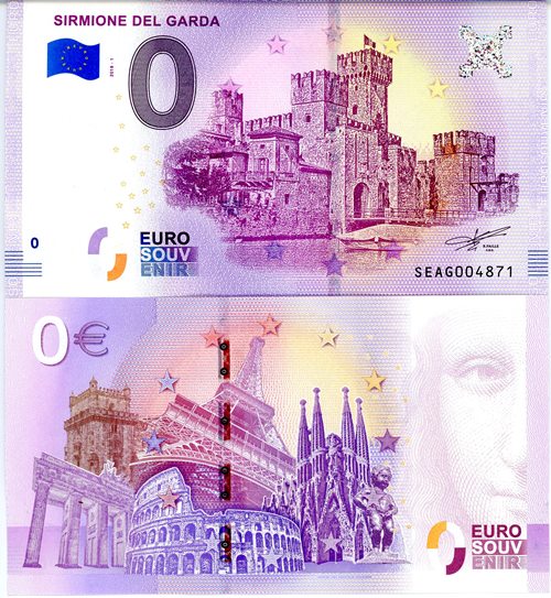 0 Euro suvenír 2018/1 Taliansko UNC Sirmione Del Garda