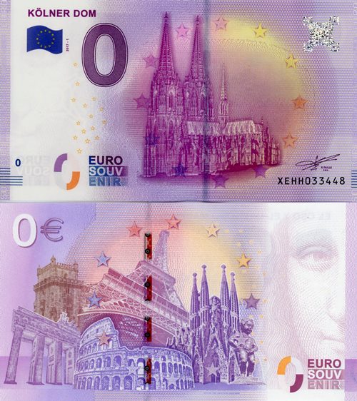 0 euro suvenír 2017/1 Nemecko UNC Kolner Dom
