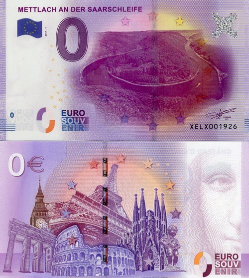 0 euro suvenír 2017/1 Mettlach An Der Saarschleife