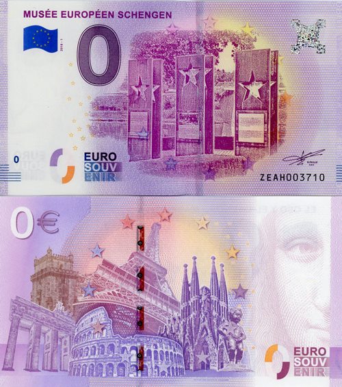 0 euro suvenír 2018/1 Belgicko UNC Musée Européen Schengen