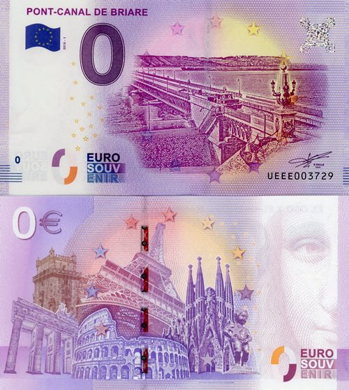 0 euro suvenír 2018/1 Francúzsko UNC Pont-Canal De Briare