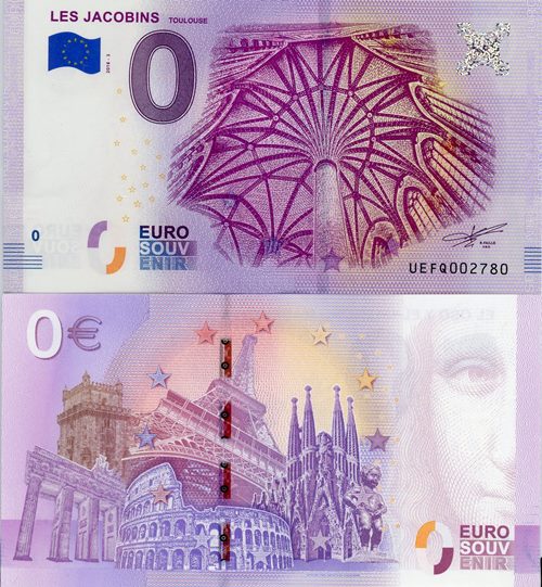 0 euro suvenír 2018/3 Francúzsko UNC Les Jacobins