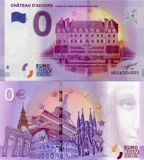 0 euro suvenír 2016/1 Francúzsko UNC Chateau D´Auvers