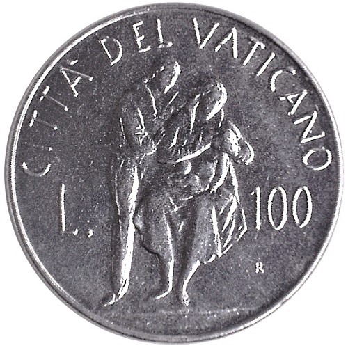 100 Lira 1982 Vatikán ob.UNC Ján Pavol II.