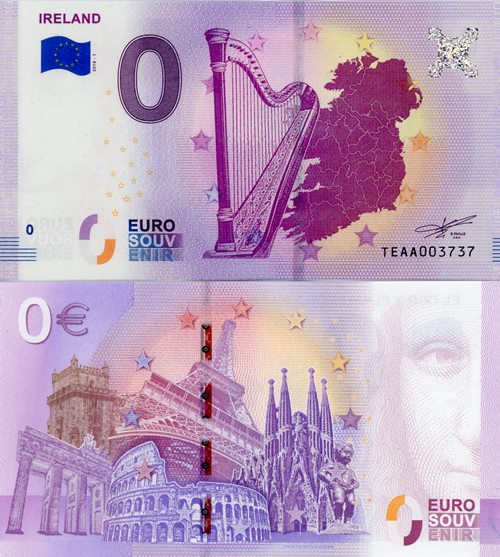 0 euro suvenír 2018/1 Írsko UNC Ireland