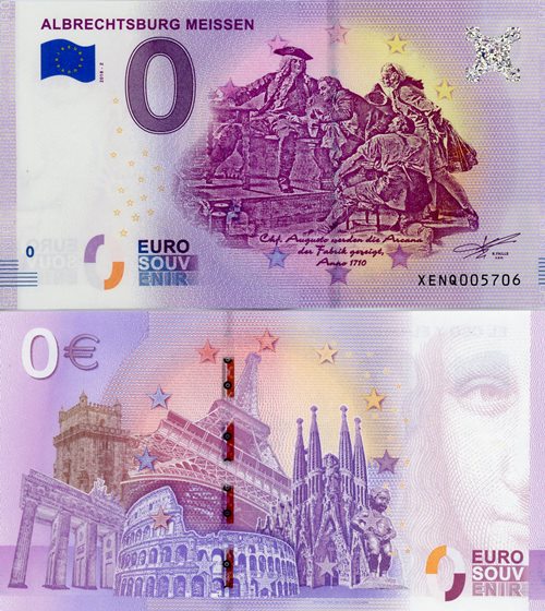 0 euro suvenír 2018/2 Nemecko UNC Albrechtsburg Meissen
