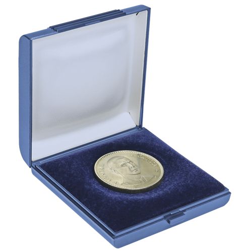 Mincová etue na mincu do 60 mm, modrá (2007)