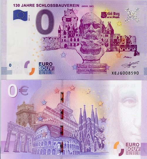 0 euro suvenír 2017/6 Nemecko UNC 130 Jahre Schlossbauverein 