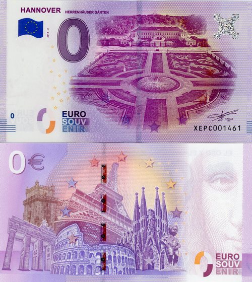 0 euro suvenír 2018/2 Nemecko UNC Hannover