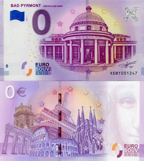 0 euro suvenír 2018/1 Nemecko UNC Bad Pyrmont