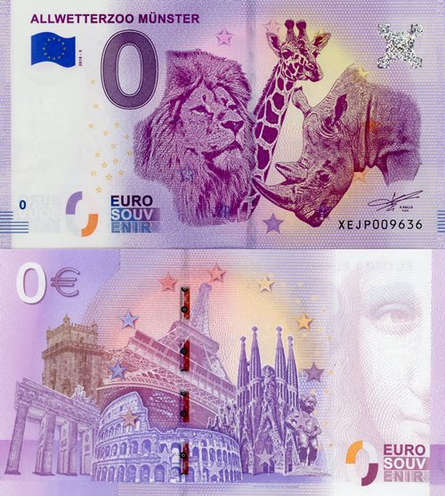 0 euro suvenír 2018/3 Nemecko UNC Allwetterzoo Munster