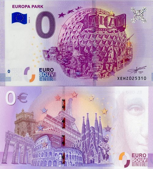 0 euro suvenír 2018/3 Nemecko UNC Europa Park