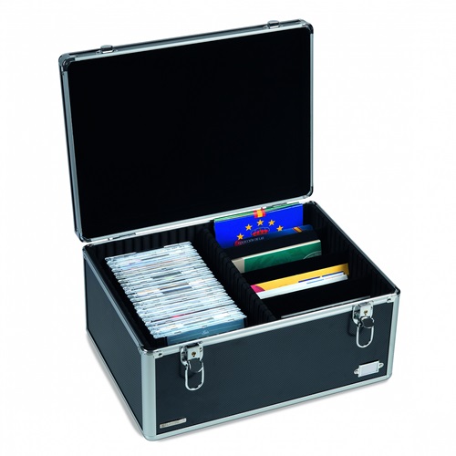Kufrík CARGOMULTI XL na pohľadnice, sady mincí a pod., hliníkový, (KOMS/S) IN