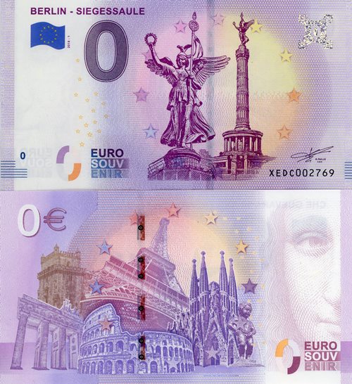 0 euro suvenír 2018/1 Nemecko UNC Berlin - Siegessaule