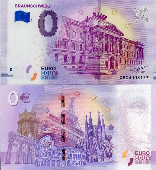 0 euro suvenír 2018/1 Nemecko UNC Braunschweig