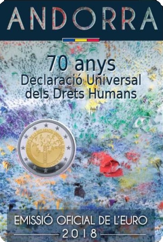 2 euro 2018 Andorra cc.BU ľudské práva