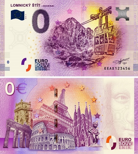0 euro suvenír 2018/1 Slovensko UNC Lomnický štít