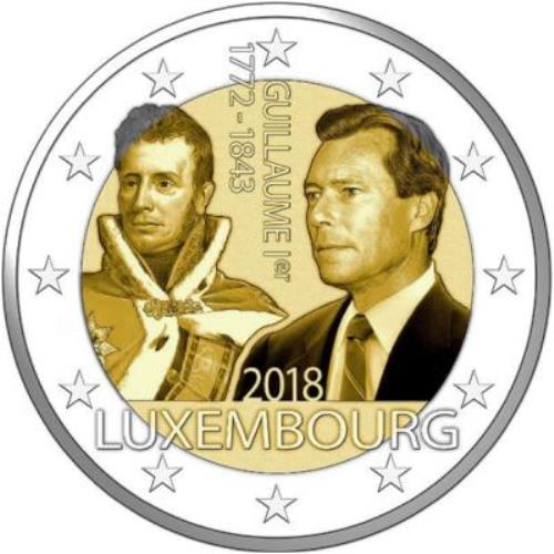 2 euro 2018 Luxembursko cc.UNC Guillaum I.