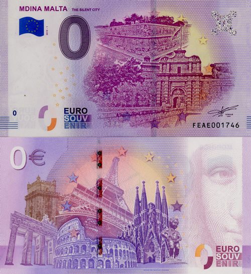 0 euro suvenír 2019/1 Malta UNC Mdina Malta