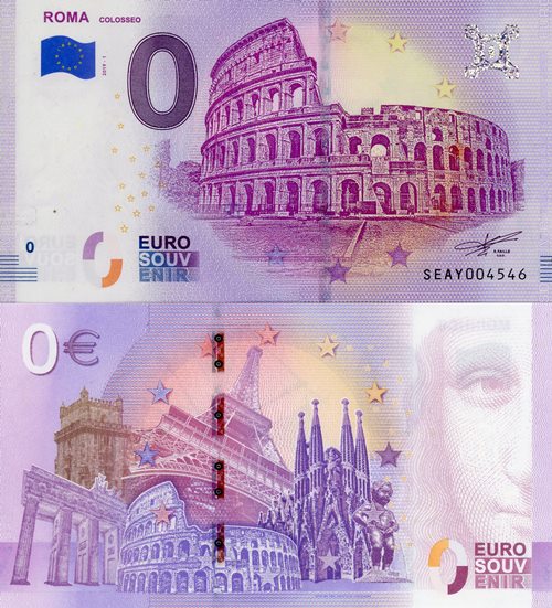 0 euro suvenír 2019/1 Taliansko UNC ROMA