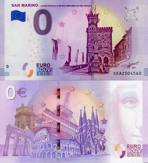 0 euro suvenír 2019/1 Taliansko UNC San Maríno