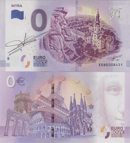0 euro suvenír 2018/1 Slovensko UNC Nitra (podpis RF)