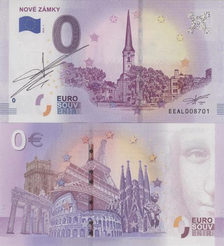 0 euro suvenír 2018/1 Slovensko UNC Nové Zámky (podpis RF)