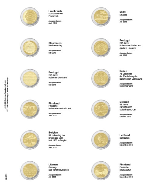 Doplňujúci list č.21, MULTI COLLECT, ilustrovaný pre 2 euro (MU2E21)