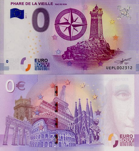 0 euro suvenír 2017/1 Francúzsko UNC Phare De La Vieille