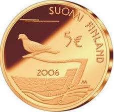 5 EURO 2006 Fínsko cc.UNC 150° Aland
