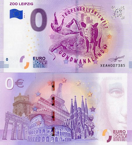 0 euro suvenír 2018/2 Nemecko UNC Zoo Leipzig