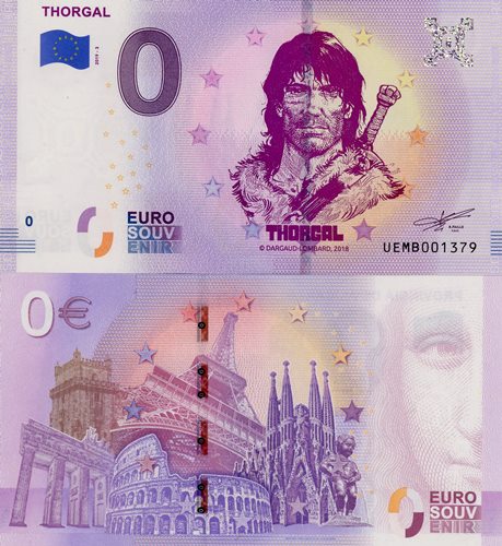 0 euro suvenír 2019/3 Francúzsko UNC Thorgal