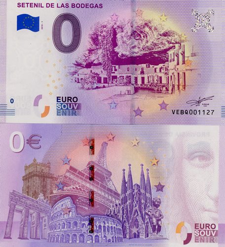 0 euro suvenír 2018/1 Španielsko UNC Setenil De Las Bodegas