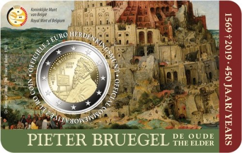 2 euro 2019 Belgicko cc.UNC (NL/EN) karta Pieter Bruegel