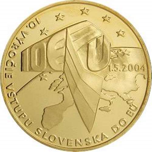 Medaila AV "10.výročie vstupu SR do EÚ" (670417)