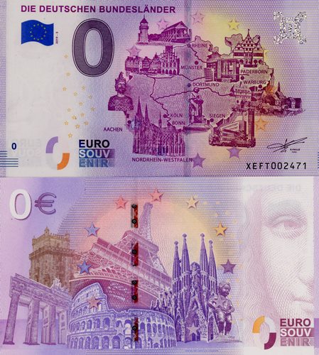 0 euro suvenír 2019/3 Nemecko UNC Die Deutschen Bundeslander