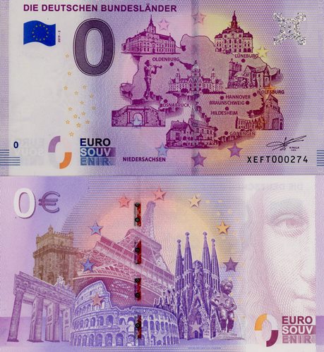 0 euro suvenír 2019/2 Nemecko UNC Die Deutschen Bundeslander
