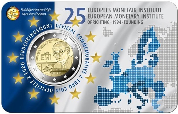 2 euro 2019 Belgicko cc.BU (NL/EN) karta EMI