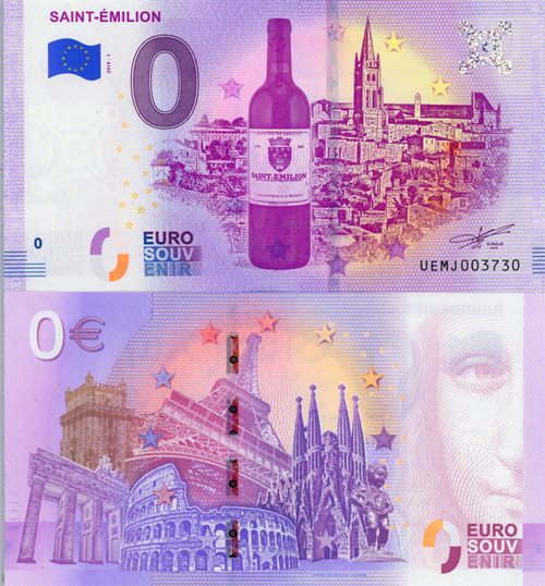 0 euro suvenír 2019/1 Francúzsko UNC Saint-Émilion