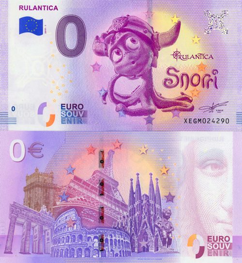 0 euro suvenír 2019/1 Nemecko UNC Rulantica