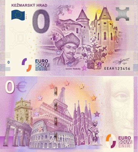 0 euro suvenír 2019/2 Slovensko UNC Kežmarský hrad