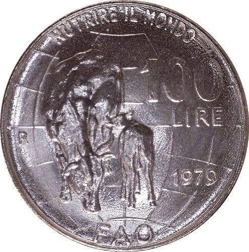 100 Lira 1979 Taliansko ob.UNC 