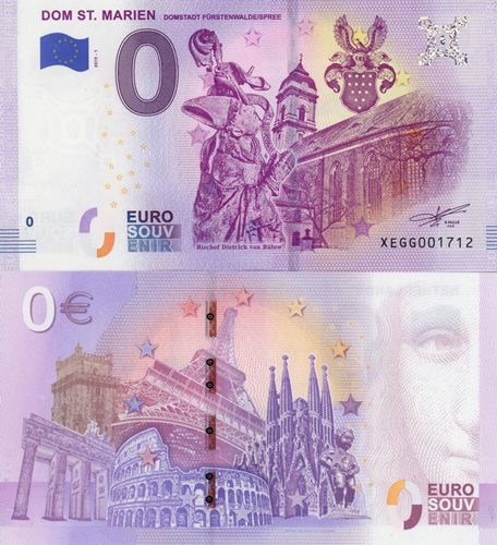 0 euro suvenír 2019/1 Nemecko UNC Dom St. Marien