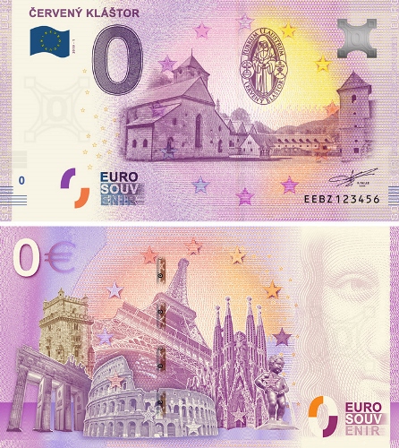 0 euro suvenír 2019/1 Slovensko UNC Červený kláštor